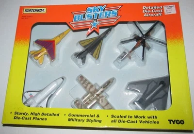 Matchbox SKY BUSTERS 1995 Highly Detailed Die-Cast Aircraft Set of 6 NEW/SEALED - Image 1 of 4