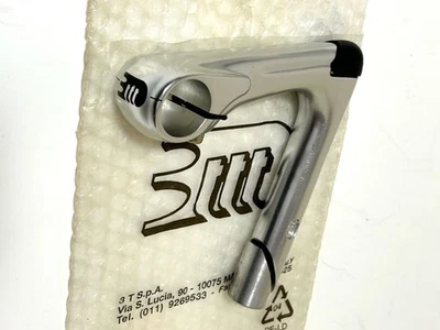 3TTT QUID 110mm Quill Stem Silver 1" 25.8mm Unused Vintage Road Bike Eroica - Photo 1/4