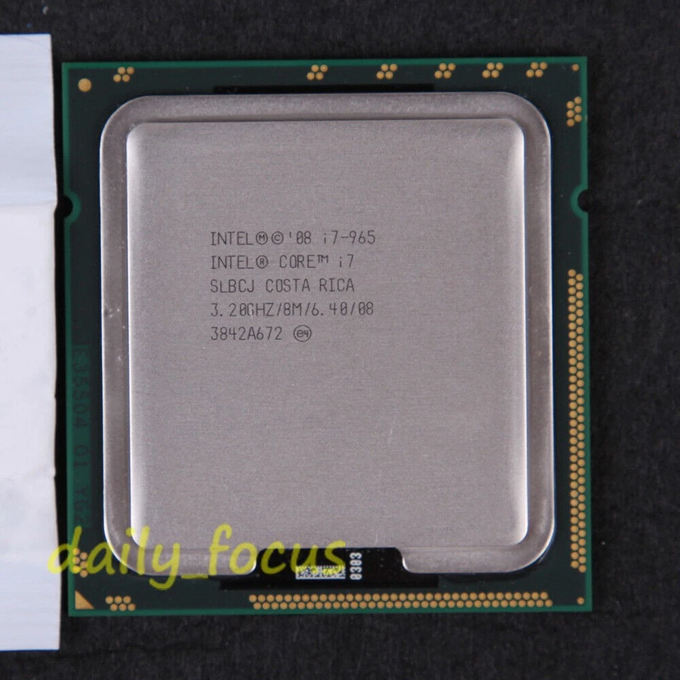 Intel Core i7 Extreme Edition 965 SLBCJ 3.2 GHz AT80601000918AA CPU LGA 1366 - Image 1 of 2
