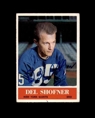 Del Shofner Signed Original 1964 Philadelphia New York Giants Autograph - Image 1 of 2