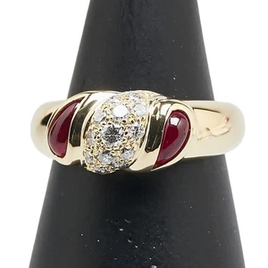 AUTHENTIC Ring ring K18YG yellow gold #12.5(JP Size) Women - Picture 1 of 7