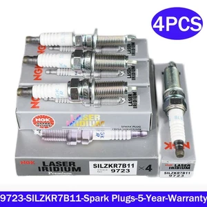 4x New Spark Plugs 9723 - Laser Iridium SILZKR7B11 1884611070 For Hyundai - Picture 1 of 5