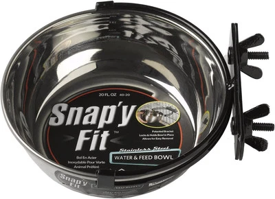 Midwest Homes Snap Y Fit 20 OZ acero inoxidable para perros cuenco para cajas Foto 1 de 4