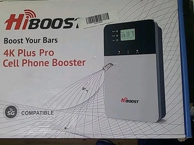 HiBoost 4K Plus Pro Cell Phone Signal Booster Kit 5G LTE 65dB Gain NEW - Image 1 of 4