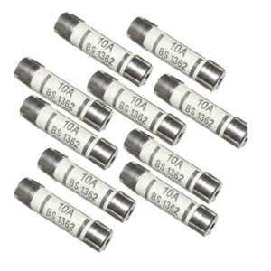 6 Mm X 25 Mm 240 V 10 A BS1362 Keramiksicherung - Picture 1 of 3