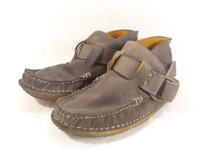 Botas mocassim femininas Quoddy Ring caseiras camurça sola crepe marrom tamanho 8.5 - Imagem 1 de 4