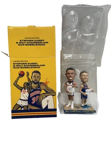 Stephen Curry & Wilt Chamberlain Dúo Bobblehead Edición Limitada Golden State Warriors - Imagen 1 de 1