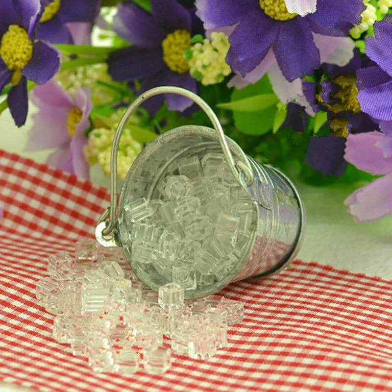 2 Bag Dollhouse Miniature Ice Cube 1 12 Scale Fairy Home Kitchen Terrarium Decor