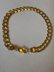 14K massives Gold kubanisches Armband 8 Zoll 10 Gramm UVP 1850 $ - Bild 1 von 1