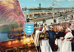 Postal Scheveningen Nederland Países Bajos estampada Holanda - Imagen 1 de 2