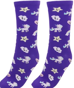 Kawaii Socks Womens Cute Funny Socks Casual Cotton Crew Animal Unicorn Socks - Picture 1 of 7