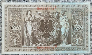 Deutsches Reich 1000 Mark 1910 Reichsbanknote, Kassenfrisch ! - Bild 1 von 2