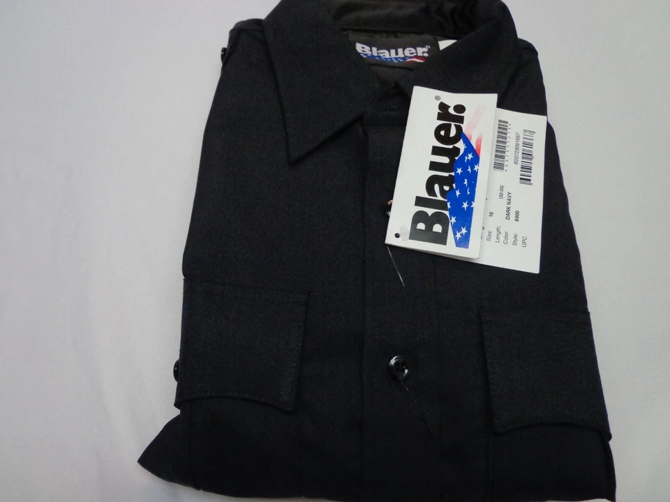 Blauer Mens Classact Long Sleeve Rayon Shirt 8900 French Blue Heather 17 X 33