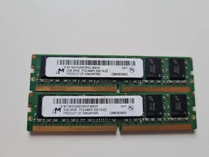 Micron MT18HVS25672PKZ-80EH1 4GB 2 x 2GB Mini DIMM PC2-6400 DDR2-800MHz ECC Reg - Bild 1 von 4