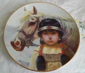 "KINDRED SPIRITS" PLATE by Perillo 'Pride of America's Indians' (1986 8.5") - Picture 1 of 3