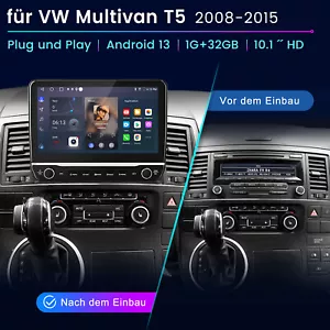 DAB+ Para VW T5 Multivan Radio Coche Navegación GPS Bluetooth Android Auto CarPlay - Imagen 1 de 11