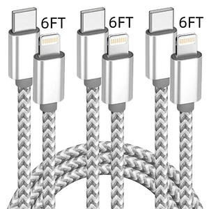 USB-C-auf-Typ C Kabel,1,8 m, iPhone-Schnellladegerät Nylon kabel für iPhone 13 8 - Bild 1 von 9