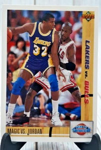 1992 Upper Deck MICHAEL JORDAN vs MAGIC JOHNSON Card #34 Classic Confrontation - Picture 1 of 1
