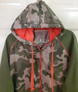 Sudadera con Capucha XXL Para Hombre ROJO CAMEL Camuflaje Verde y Naranja Cremallera Completa Sudadera con Capucha - Imagen 1 de 11