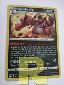 Krookodile ® Tormenta Plateada 113/195 ® Rara Holo Foil ® Pokémon ® Italiano - Imagen 1 de 3