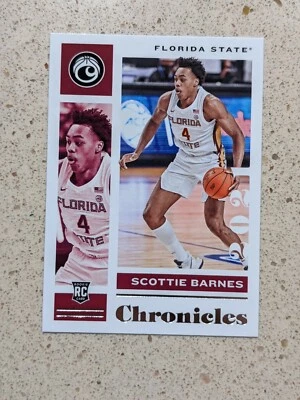 2021-22 Chronicles Draft Picks Scottie Barnes Rookie RC Pink Parallel #7 Raptors - Image 1 of 2