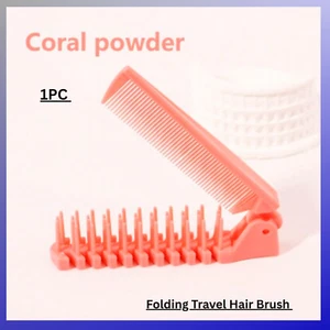 Folding Travel Hair Brush and Comb Portable Pocket For Men And Women - Picture 1 of 3