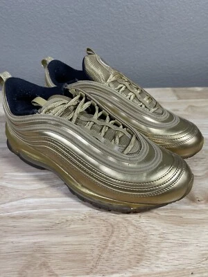 Nike Mens Air Max 97 QS Gold Metallic CT4556-700 Size 8.5 Womens 10 UPRR** - Image 1 of 4