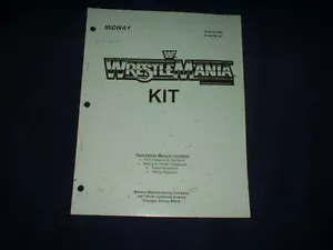 WRESTLEMANIA KIT-Midway ORIG. Manual-L@@K! - Picture 1 of 1