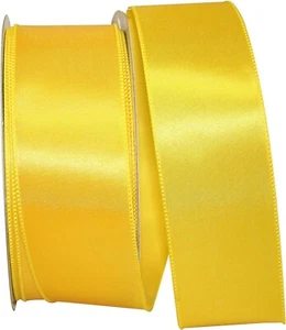 * RELIANT RIBBON * 92575W-079-40K ' SATIN WIRED EDGE RIBBON ' 2-1/2 IN X 50 YDS - Picture 1 of 1