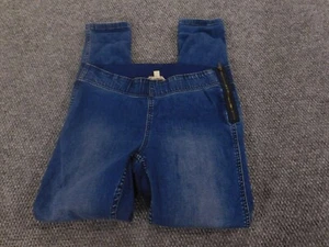 Cabi Womens Jeans 6 blue straight denim pull on zip stretch - Picture 1 of 12