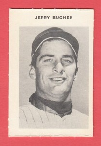 1969 Milton Bradley # 44A Jerry Buchek- New York Mets  Box 705 - 152