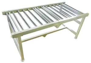Adjustable Steel Roller Conveyor Flexible Table Foldable Flat Cargo Handling - Picture 1 of 11