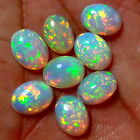  Ethiopian Opal  AAA++ Welo Fire Opal Cabochon  7x5 mm 10pcs In Loose Gemstone