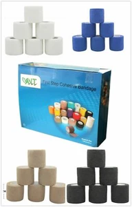 NT First Step Cohesive Bandage 5cm x 4.5m Black, Blue, White, Skin Colour - Picture 1 of 5