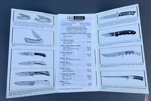 Vintage 1991 Jimmy Lile Arkansas Handmade Knife Catalog Brochure Rambo Knife - Picture 1 of 12