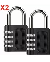 X2 Combination Padlock 4-Digit Outdoor Weatherproof Security School Lock Travel