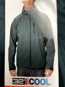 32 DEGREES MEN'S COOL WATERPROOF FULL ZIP FRONT POCKET JACKET(DARK GREY, XL )NWT - Picture 1 of 5
