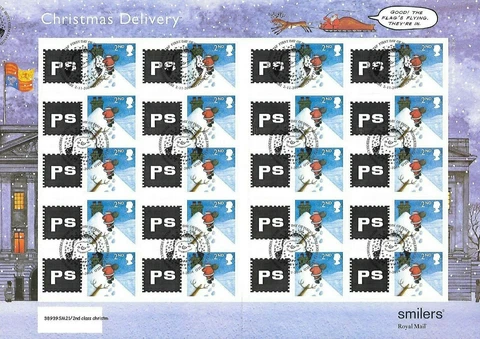 CS-021a 2004 Christmas 2nd Class Customised Smilers Sheet First Day of Issue Cover