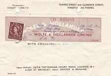 Wolfe & Hollander Kingston 1933 Quality Furnishers Comp Slip & Receipt Ref 38965