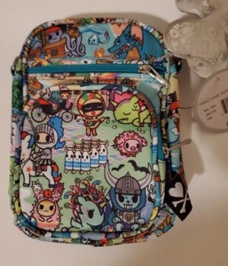 TOKIDOKI x JUJUBE JB31315 COMPACT MESSENGER DIAPER BAG BLUE FANTASY PARADISE NWT - Picture 1 of 6