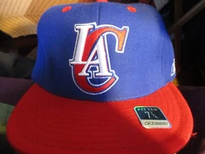 NWT Blue W/Red Bill LOS ANGELES CLIPPERS Fitted 7 3/4 Hat By Reebok - Picture 1 of 4
