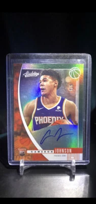 2019-20 ABSOLUTE MEMORABILIA CAMERON JOHNSON ROOKIE AUTOGRAPH 5/5! - Image 1 of 3