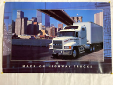 Original Mack Truck 1997 Poster, NYC Skyline, 36" x 24"