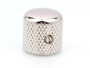 Perilla superior redonda suave Tele® de cúpula de metal níquel se adapta a ollas CTS de eje sólido de 1/4" de EE. UU.  - Imagen 1 de 4