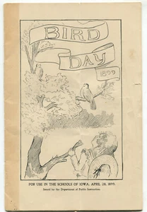 antique Iowa schools Bird Day April 28, 1899 brochure - Picture 1 of 2