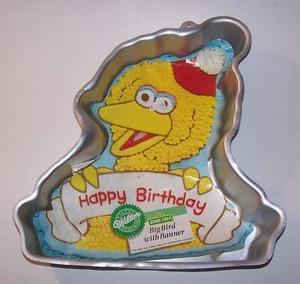 Sartén vintage para pasteles Wilton Sesame Street Big Bird 2105-3654 con inserto - Imagen 1 de 5