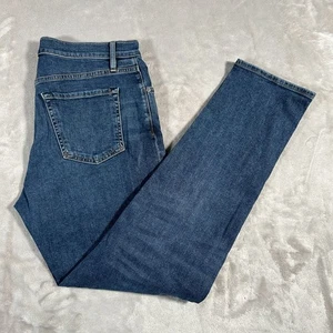 Flint and Tinder Jean Men 34x32 Blue Wash Tapered Fit Made USA Stretch Huckberry - Picture 1 of 19
