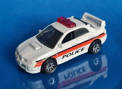 Authentic Mattel Matchbox Police Subaru Impreza WRX Diecast Model Racing Car Toy - Image 1 of 4