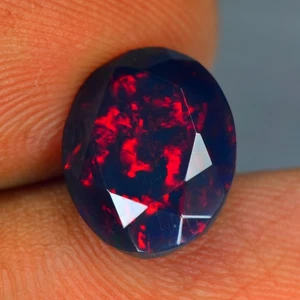 2.70Ct Flashing Rainbow 3D Flash Natural Solid Welo Black Fire Opal - Picture 1 of 1