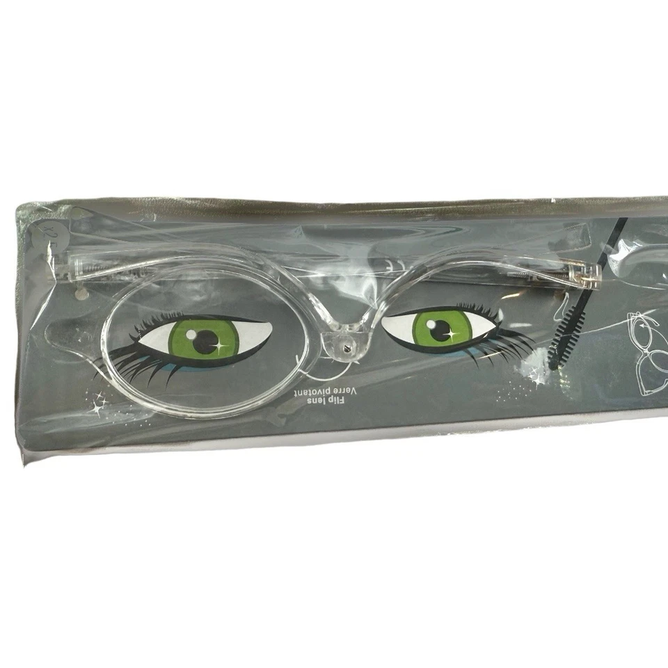 Gafas de Maquillaje - Lupa Abatible Lente Cubierta de Ojos para Aplicación de Maquillaje - Transparente Foto 1 de 4